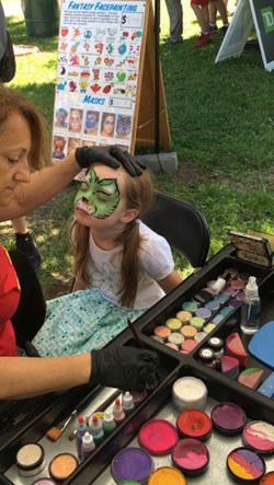 Fantasy Face Painting at children's festival in Ottawa